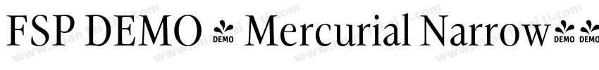 FSP DEMO - Mercurial Narrow字体转换